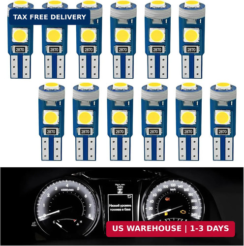 12pcs led bulbs - t5,